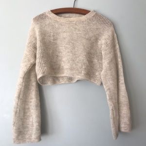 Sleeping on Snow Wool Crop Sweater